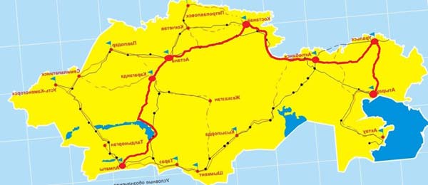 карта прокладка маршрута между городами